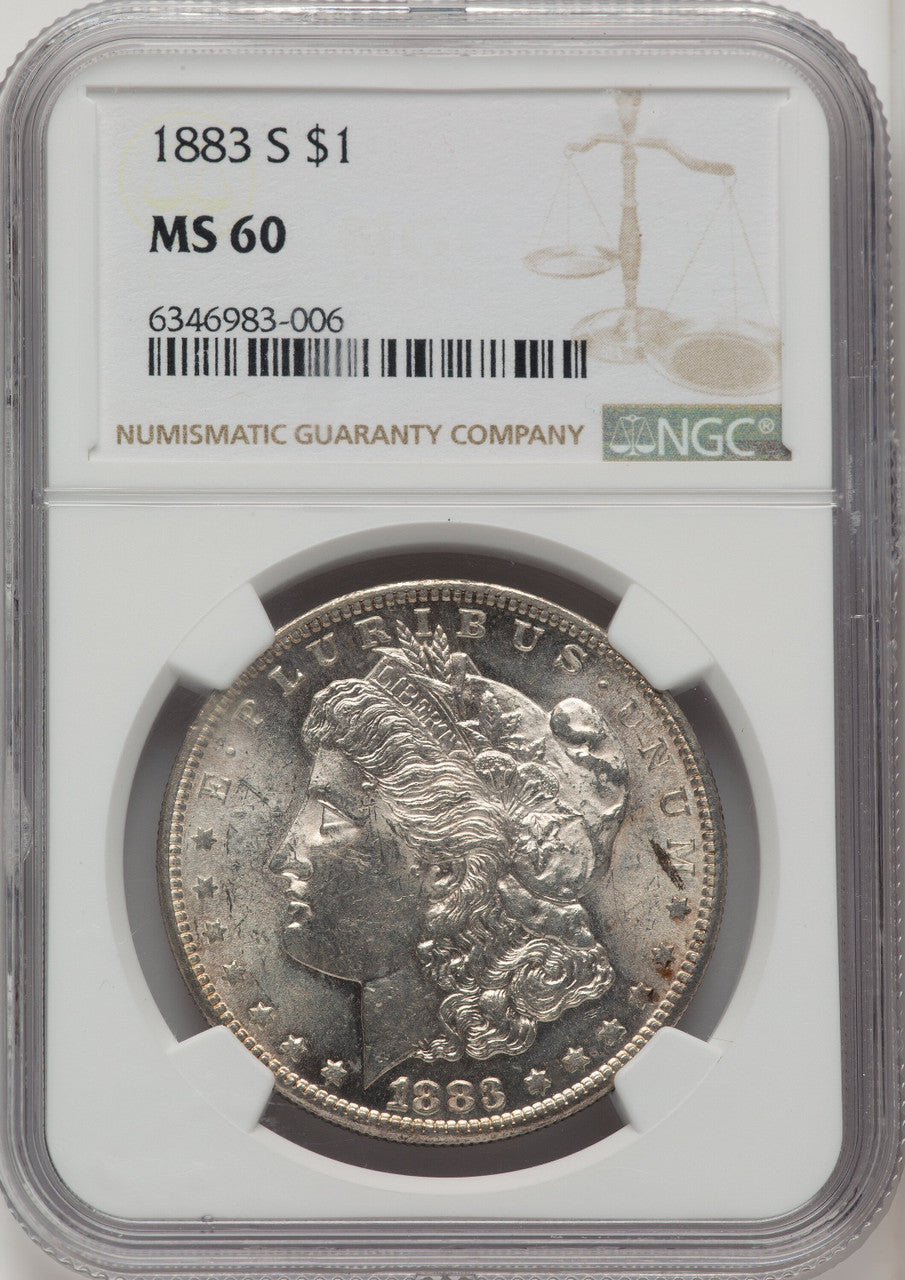 1883-S Morgan Dollar NGC MS60