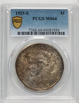 1925-S Peace Dollar PCGS MS64