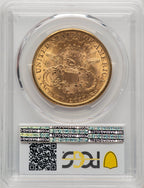 1884-S $20 Liberty Double Eagle PCGS MS62
