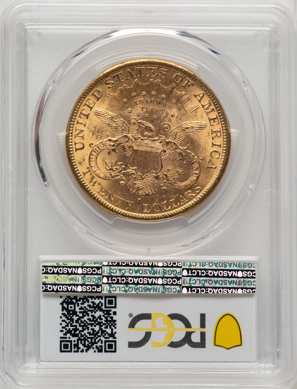 1884-S $20 Liberty Double Eagle PCGS MS62