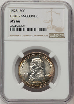 1925 50C Vancouver Commemorative Silver NGC MS66 (773879032)