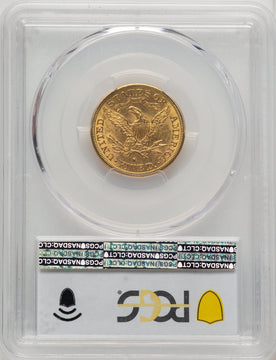 1896-S $5 CAC Liberty Half Eagle PCGS MS63