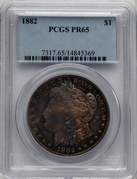 1882 Proof Morgan Dollar PCGS PR65