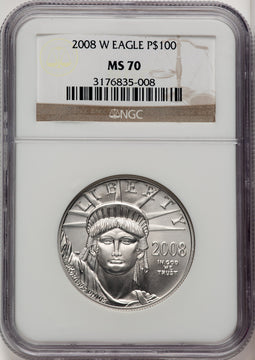 2008-W $100 One-Ounce Platinum Eagle NGC MS70 (519589017)