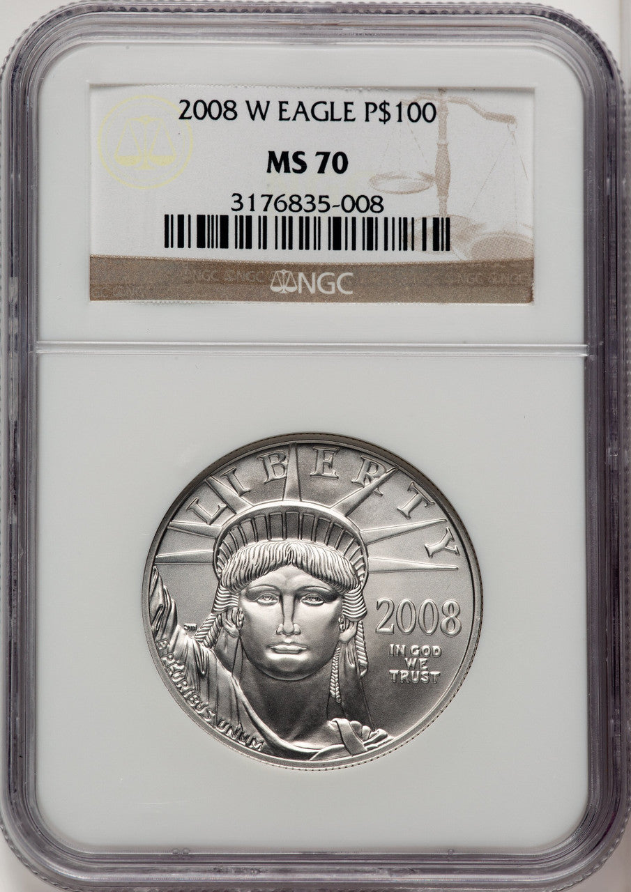 2008-W $100 One-Ounce Platinum Eagle NGC MS70 (519589017)