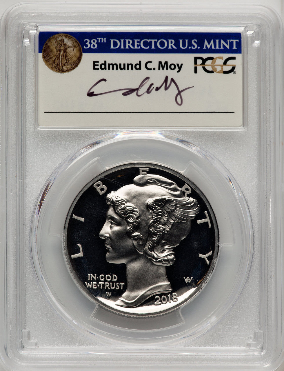 2018-W Palladium Eagle 1 oz FS PCGS PR70 Ed Moy