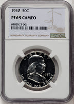 1957 50C CA Proof Franklin Half Dollar NGC PR69 (507053038)
