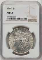 1894 Morgan Dollar NGC AU58