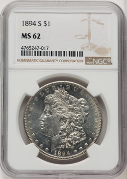 1894-S Morgan Dollar NGC MS62