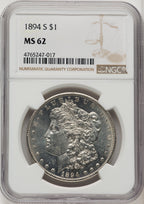 1894-S Morgan Dollar NGC MS62