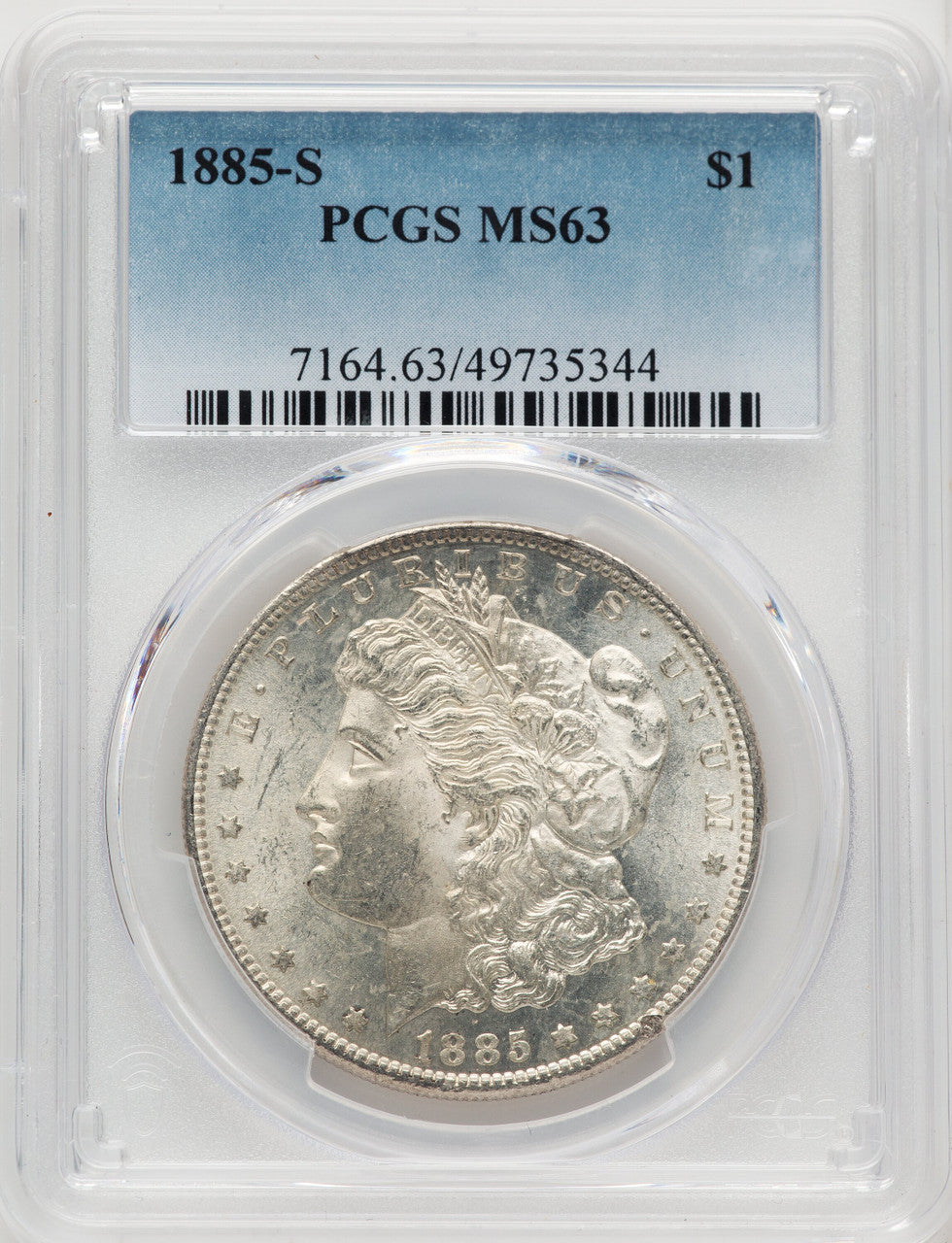 1885-S Morgan Dollar PCGS MS63 (507050010)