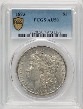 1893 Morgan Dollar PCGS AU50