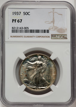 1937 50C Proof Walking Liberty Half Dollar NGC PR67 (506953004)