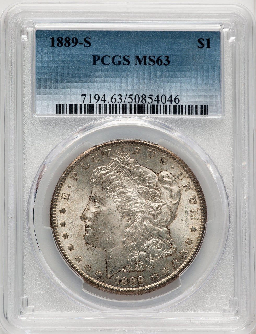 1889-S Morgan Dollar PCGS MS63 (773984007)