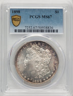 1898 Morgan Dollar PCGS MS67