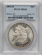 1892-O Morgan Dollar PCGS MS63 (506954030)