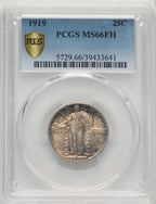1919 25C FH Standing Liberty Quarter PCGS MS66 (506956002)