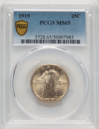1919 25C Standing Liberty Quarter PCGS MS65