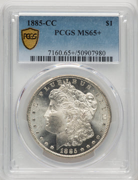 1885-CC Morgan Dollar PCGS MS65+