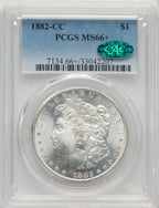 1882-CC CAC Morgan Dollar PCGS MS66+