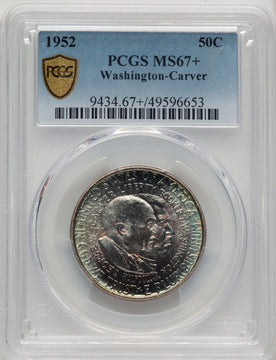 1952 50C Washington-Carver Commemorative Silver PCGS MS67+