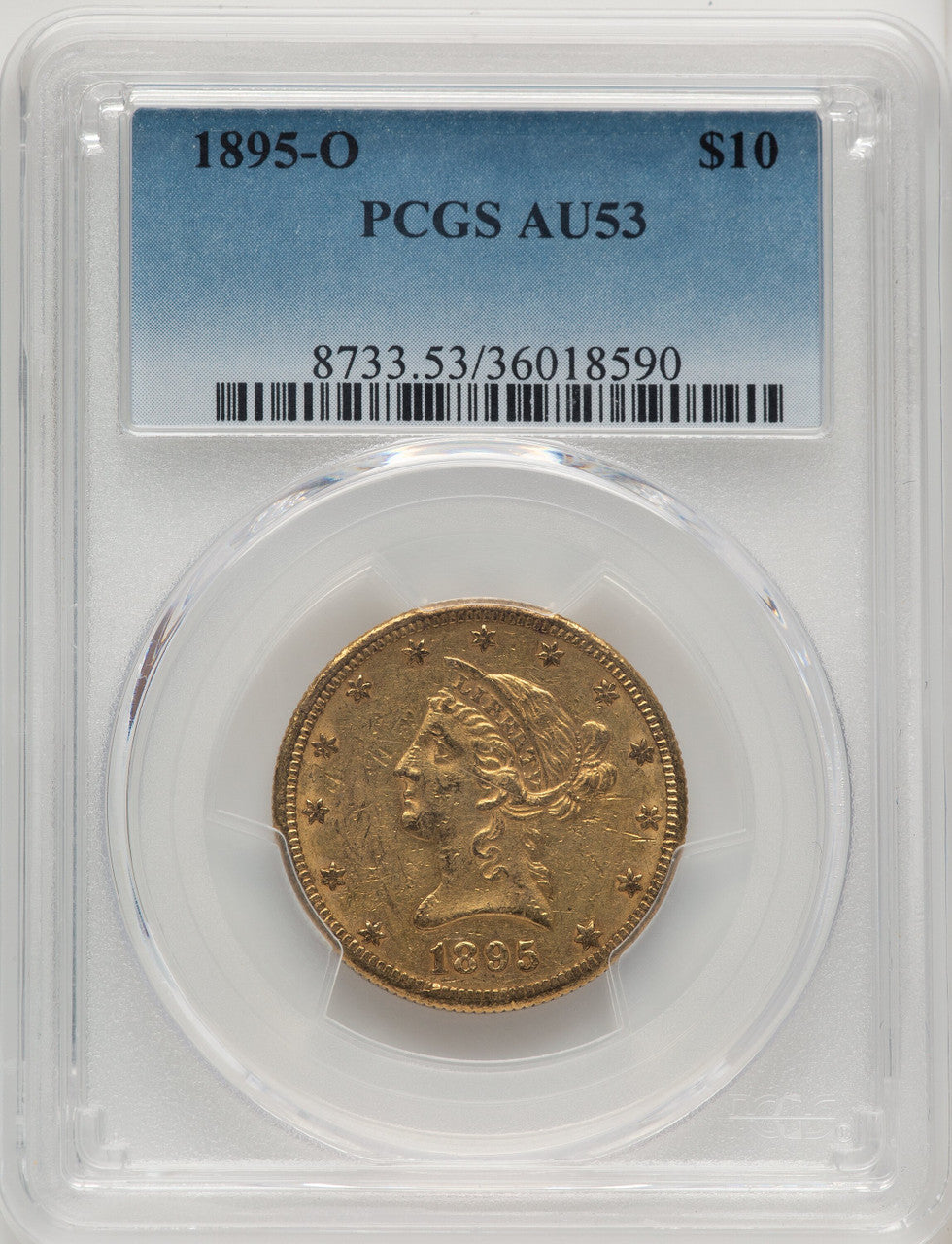 1895-O $10 Liberty Eagle PCGS AU53