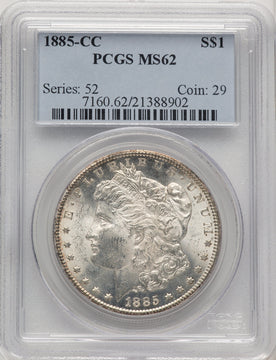 1885-CC Morgan Dollar PCGS MS62