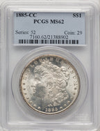 1885-CC Morgan Dollar PCGS MS62