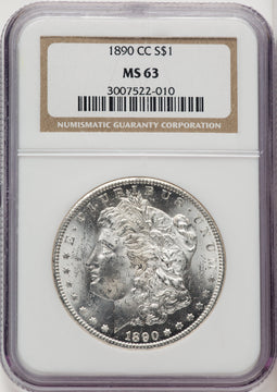 1890-CC Morgan Dollar NGC MS63