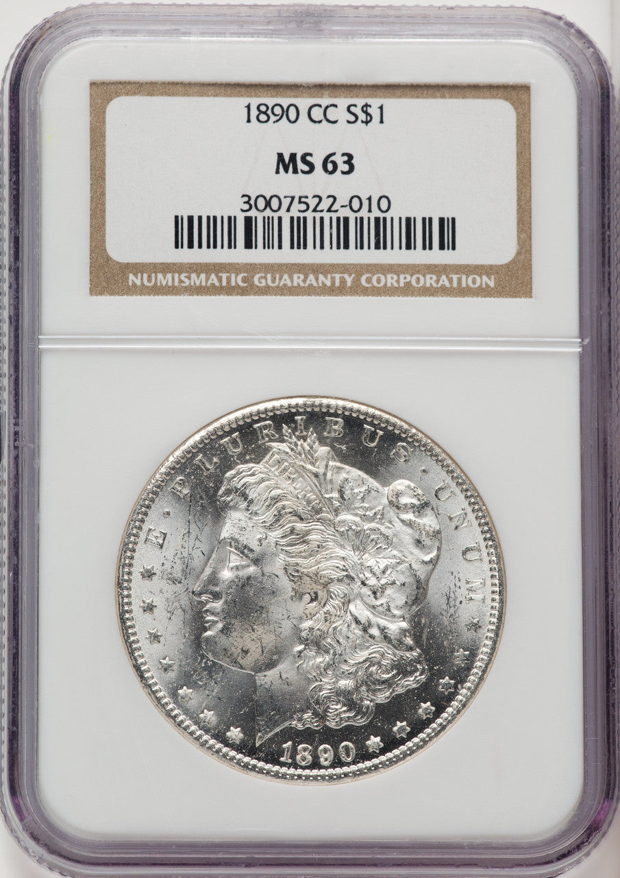 1890-CC Morgan Dollar NGC MS63