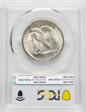 1945 50C CAC Walking Liberty Half Dollar PCGS MS67+