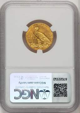 1912 $5 Indian Half Eagle NGC MS64 (774226014)