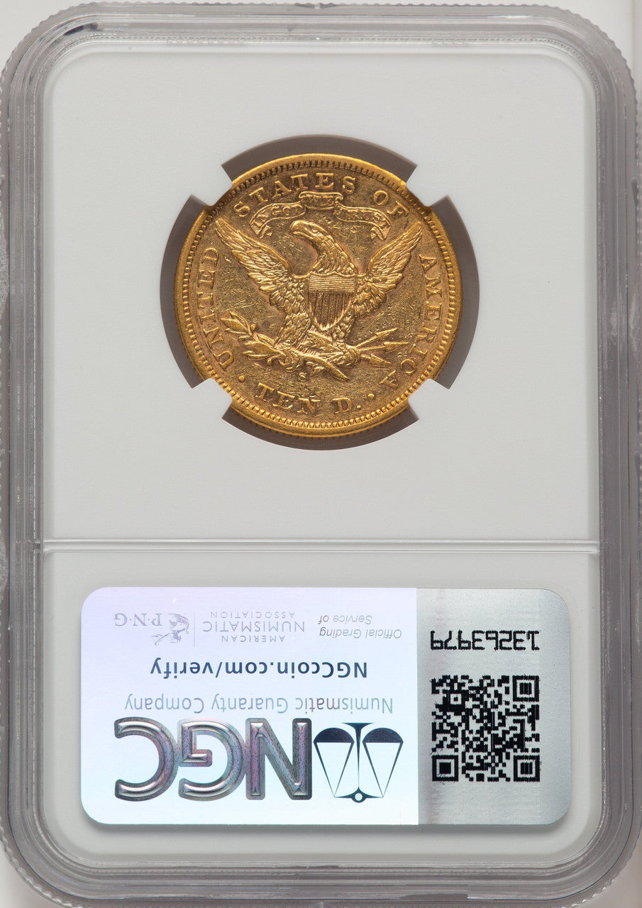 1872-S $10 Liberty Eagle NGC AU53