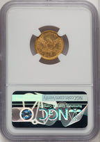 1862 $2.50 Liberty Quarter Eagle NGC MS61 (774226011)