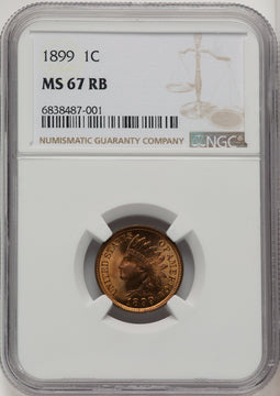 1899 1C RB Indian Cent NGC MS67