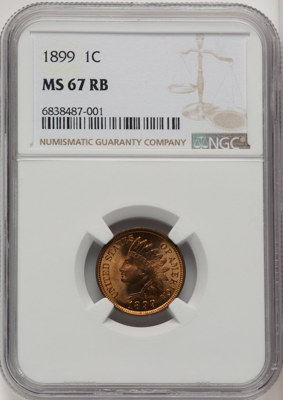 1899 1C RB Indian Cent NGC MS67
