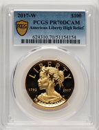 2017-W $100 American Liberty High Relief PCGS PR70