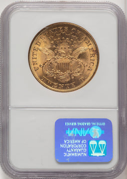 1876 $20 Liberty Double Eagle NGC MS63