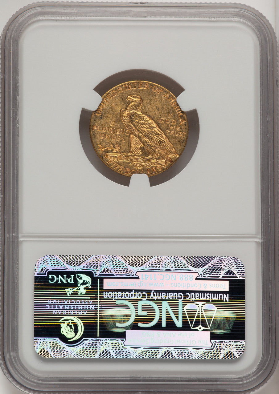 1909-S $5 Indian Half Eagle NGC MS62