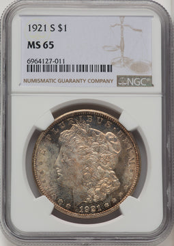 1921-S Morgan Dollar NGC MS65 (773827039)