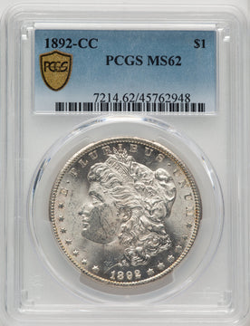 1892-CC Morgan Dollar PCGS MS62 (507052004)