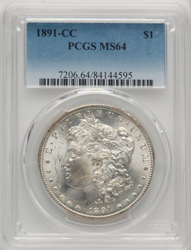 1891-CC Morgan Dollar PCGS MS64 (774263039)