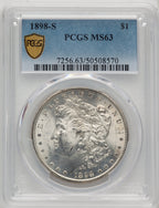 1898-S Morgan Dollar PCGS MS63 (774263043)