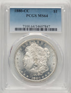 1880-CC Morgan Dollar PCGS MS64 (774263018)