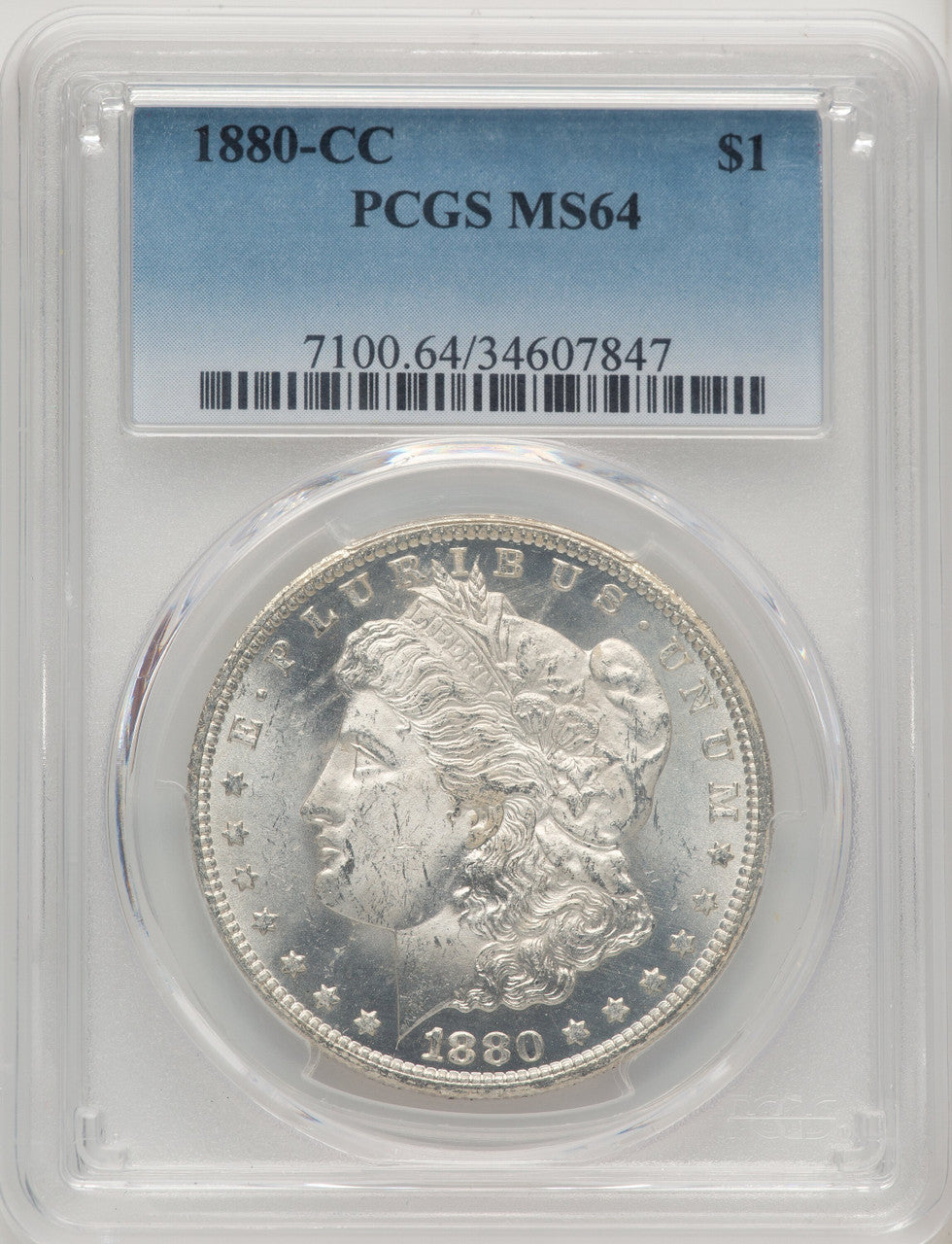 1880-CC Morgan Dollar PCGS MS64 (774263018)