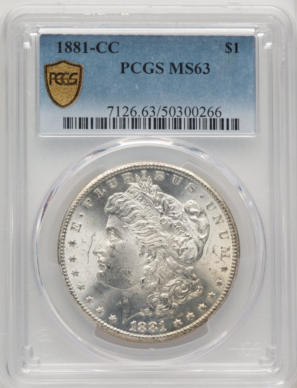 1881-CC Morgan Dollar PCGS MS63 (774263020)