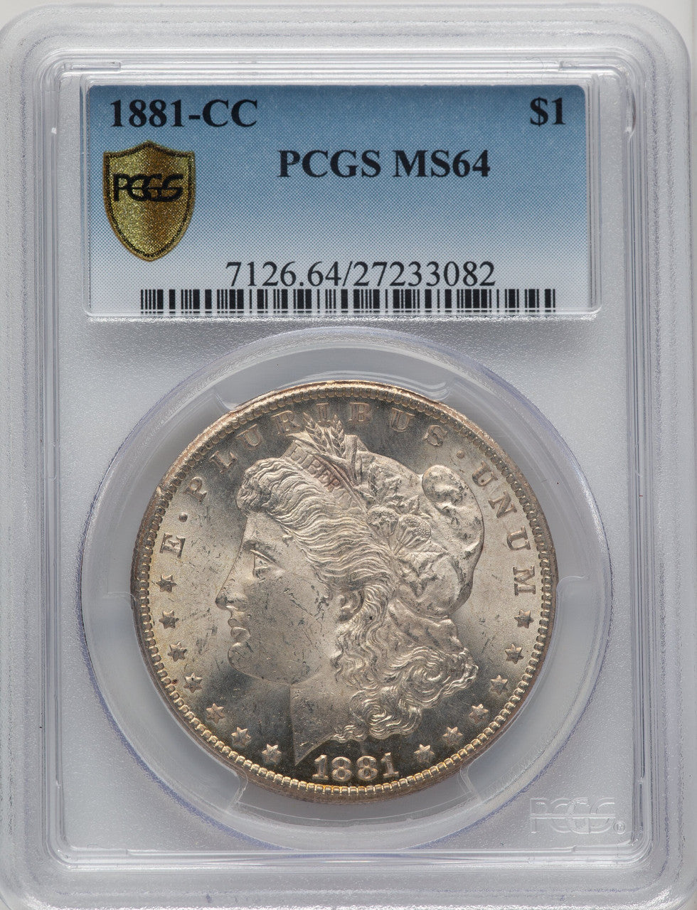 1881-CC Morgan Dollar PCGS MS64 (774263021)