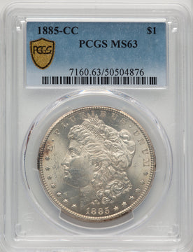 1885-CC Morgan Dollar PCGS MS63 (774263028)