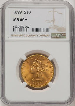1899 $10 Liberty Eagle NGC MS66+