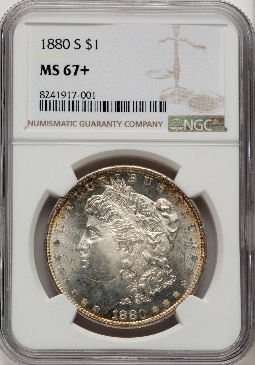 1880-S Morgan Dollar NGC MS67+ (774090002)